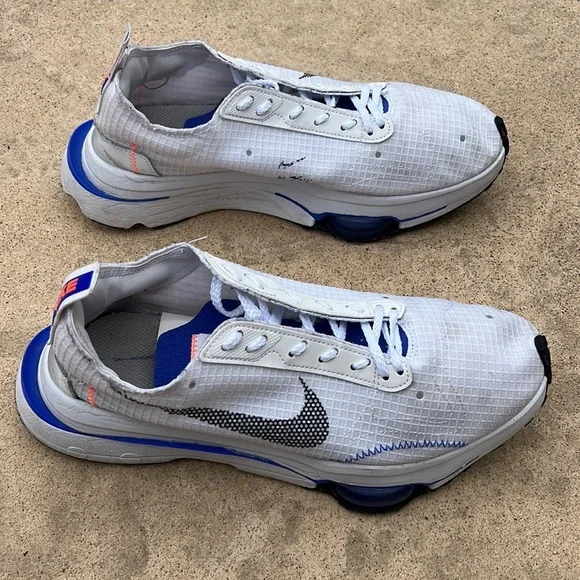 Nike Air Zoom Type SE White Royal Blue Men's Sneakers Size 8 - Picture 3 of 13